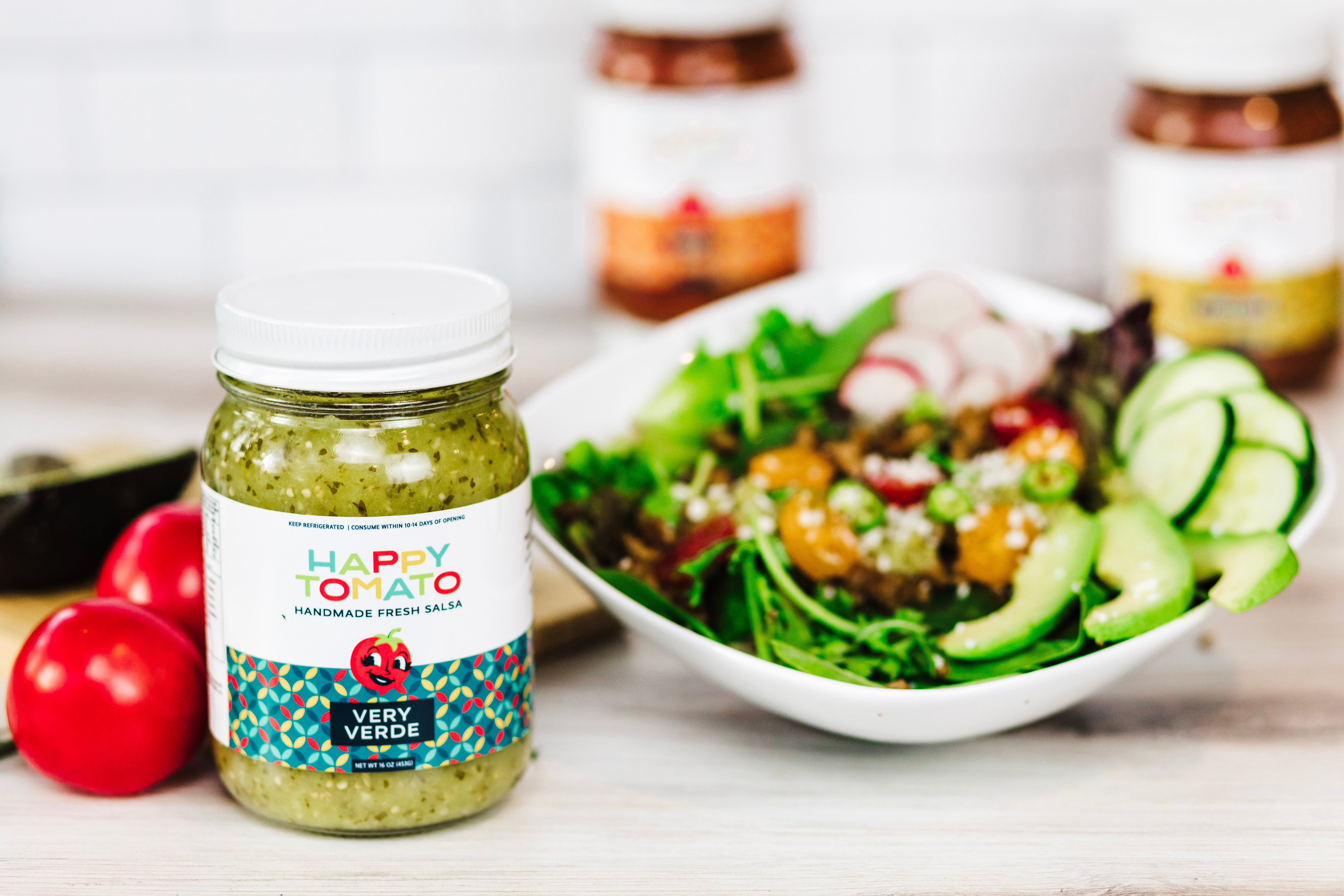 Salute さとぅ★ページ Very Verde Salsa - Handmade, All Natural Salsa Verde | Happy Tomato